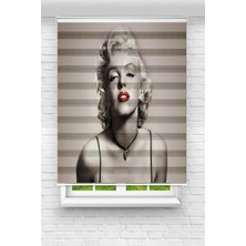 Akel Collection Genç Odası - Marilyn Monroe Baskılı Zebra Perde