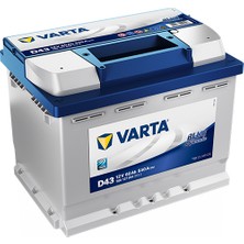 Varta D43 12V 60 Ah 540A Blue Dynamic Akü (Üretim Yılı: 2023)