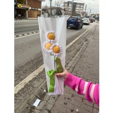 İzmit Çınar Kadın Kooperatifi Örgü 3'lü Papatya Buketi,papatya Çiçeği,örgü Çiçek Buketi,anneye,sevgiliye,öğretmene Hediye