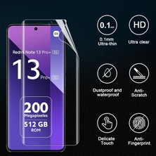 MTK Moveteck Xiaomi Redmi Note 13 Pro+ Plus 5g Kamera Lens Koruma Camı ve Nano Esnek Ekran Camı 2'li Set (Birer Adet)