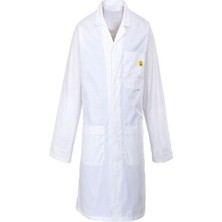 Maske Antistatik Esd Önlük (Beyaz)