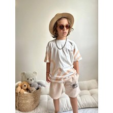 Jolly Kids Erkek Çocuk Yazı Baskılı Penye Şortlu Takım