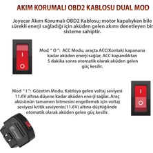 Joyecar Obd2 Araç Kamera Park Modu Gözetim Kablosu Akü Akım Voltaj Korumalı