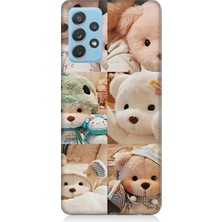 Teknomeg Samsung Galaxy A52 Uyumlu Oyuncak Ayıcıklar Desenli Silikon Kılıf