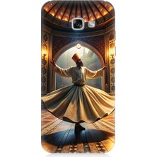 Teknomeg Samsung Galaxy A7 2017 Uyumlu Mevlevi Semazen Desenli Silikon Kılıf