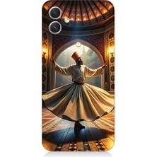 Teknomeg Samsung Galaxy A04 Uyumlu Mevlevi Semazen Desenli Silikon Kılıf