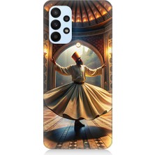 Teknomeg Samsung Galaxy A23 Uyumlu Mevlevi Semazen Desenli Silikon Kılıf