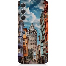 Teknomeg Samsung Galaxy A24 Uyumlu Galata Kulesi Desenli Silikon Kılıf