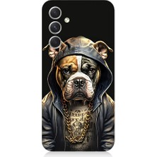 Teknomeg Samsung Galaxy A24 Uyumlu Rapçi Köpek Desenli Silikon Kılıf
