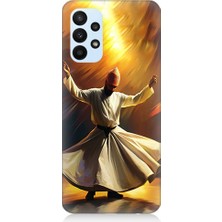 Teknomeg Samsung Galaxy A23 Uyumlu Semazen Yapan Mevlevi Desenli Silikon Kılıf