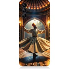 Teknomeg Samsung Galaxy A55 Uyumlu Mevlevi Semazen Desenli Silikon Kılıf