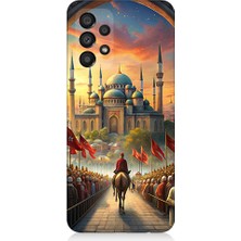 Teknomeg Samsung Galaxy A53 Uyumlu Cami ve Kutlama Desenli Silikon Kılıf