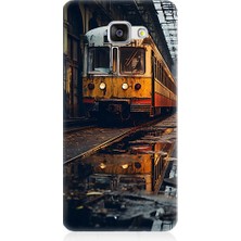 Teknomeg Samsung Galaxy A3 2016 Uyumlu Eski  Metro Istasyonu ve Tren Desenli Silikon Kılıf