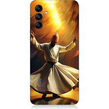 Teknomeg Samsung Galaxy A55 Uyumlu Semazen Yapan Mevlevi Desenli Silikon Kılıf