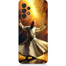 Teknomeg Samsung Galaxy A53 Uyumlu Semazen Yapan Mevlevi Desenli Silikon Kılıf