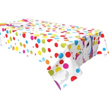 Kikajoy Rainbow Unicorn Masa Örtüsü 120X180CM 30 Mikron