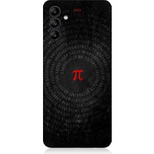 Teknomeg Samsung Galaxy A55 Uyumlu Pi Sayısı ve Sonsuzluk Desenli Silikon Kılıf