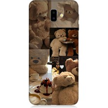 Teknomeg Samsung Galaxy J6 Plus Uyumlu Sevgili Aşık Ayılar Desenli Silikon Kılıf