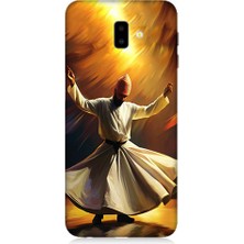 Teknomeg Samsung Galaxy J6 Plus Uyumlu Semazen Yapan Mevlevi Desenli Silikon Kılıf