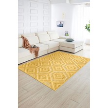 Napoli Home Dijital Baskılı Kaymaz Taban Yıkanabilir Sade Yolluk Mutfak Salon Halısı, N-Sade-26-Kahve,