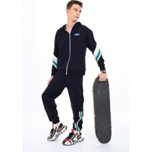 Ugly Duck 09-15 Yaş Erkek Çocuk Siyah-Yeşil Renk Şerit Detaylı Ikili Takım