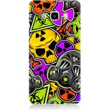 Teknomeg Samsung Galaxy J7 2016 Uyumlu Radyasyon ve Maskeler Desenli Silikon Kılıf