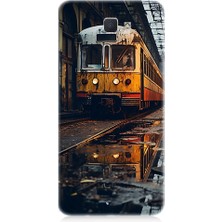 Teknomeg Samsung Galaxy J5 Prime Uyumlu Eski  Metro Istasyonu ve Tren Desenli Silikon Kılıf