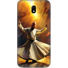 Teknomeg Samsung Galaxy J7 Pro Uyumlu Semazen Yapan Mevlevi Desenli Silikon Kılıf