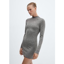 Mango Fermuarlı Triko Elbise