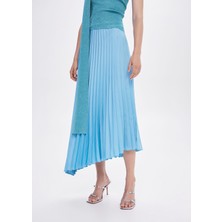 Mango Pileli Asimetrik Etek