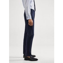 Mango Man Yünlü Slim Fit Kareli Takım Pantolon