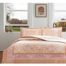 Taç Çift Kişilik Saten Nevresim Takımı Hamlet Kiremit