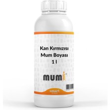 Mumi Sıvı Mum Boyası Kan Kırmızısı 1 Lt