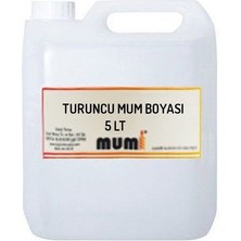 Mumi Sıvı Mum Boyası Turuncu 5 Lt