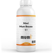 Mumi Sıvı Mum Boyası Mavi 1 Lt