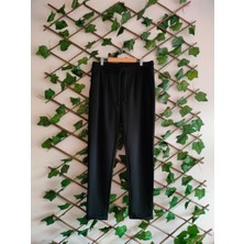 Çınar Butik Çelik Kumaş  Kadın Pantolon Siyah - Xl
