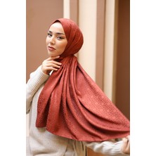 Silk Home Marka Jakarlı Deluxe Şal - Taba