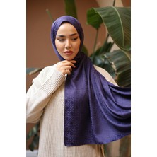 Silk Home Marka Jakarlı Deluxe Şal - Mor