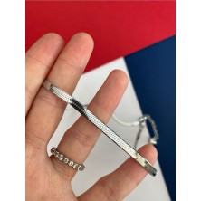 Pinery Jewels Çelik Kararmaz Italyan Kalın Zincir Kolye