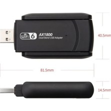 OBRAX AX1800 Wifi 6 3.0 Kablosuz USB Wifi Adaptörü