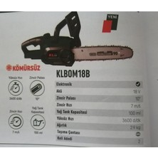 KL Pro  KLBOM18B-50 Akülü Orman Motoru (5,00 Ah x 2 Ad Akü)