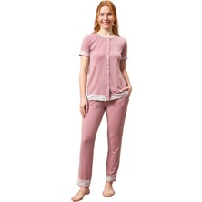 Pjs Kadın Pembe Pijama Takımı 25126