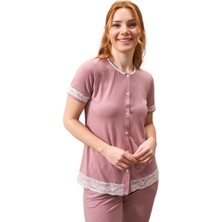 Pjs Kadın Pembe Pijama Takımı 25126