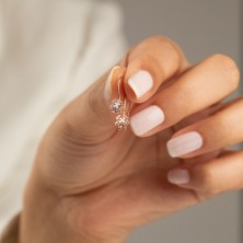 ÇGK KUYUMCULUK  Çiçek Altın Çocuk Küpesi CGKKP0058