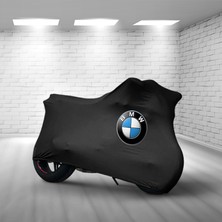 Ultra Shop Bmw F 800 St Siyah Kumaş Motosiklet Brandası Logo Baskılı Penye Kumaş Motosiklet Branda