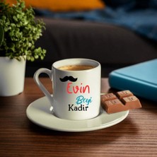 Hediye Vakti Evin Beyi Tasarımlı Isme Özel Kahve Fincanı