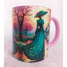 Mugs And Love Old Time LADY14 Vintage Baskı Kupa