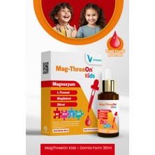 Magthreeon Kids çocuklar için Magnezyum ve Vitamin damla  Manyetik Tablet Hediyeli 2'li paket