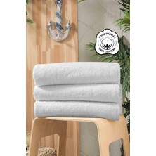 Evlen Home Collection Banyo Otel Havlusu 70X140CM 1 Adet 480 gr  Pamuk Lüks Kalın Beyaz