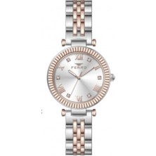 Ferro FL41319A-E Quartz Çelik Rose Gold/gri 34 mm Kadın Kol Saati